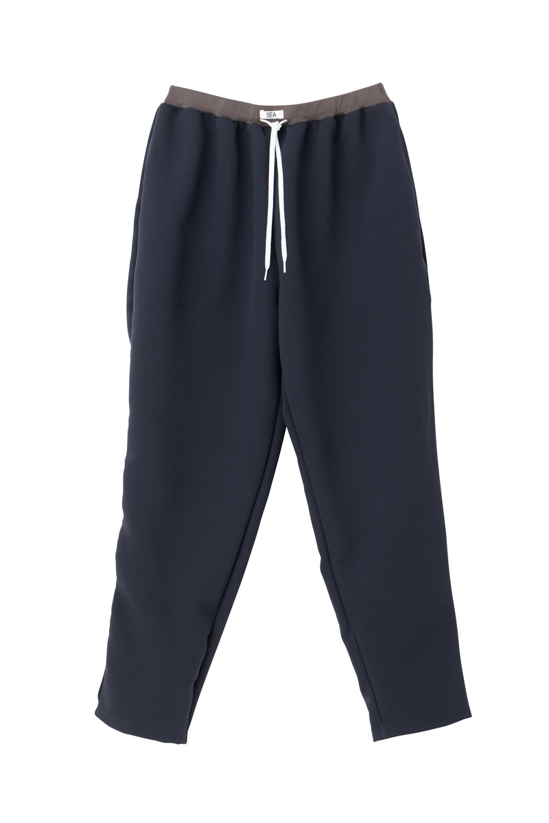 SEA TRIPLE FACED TAPERED EASY TROUSERS