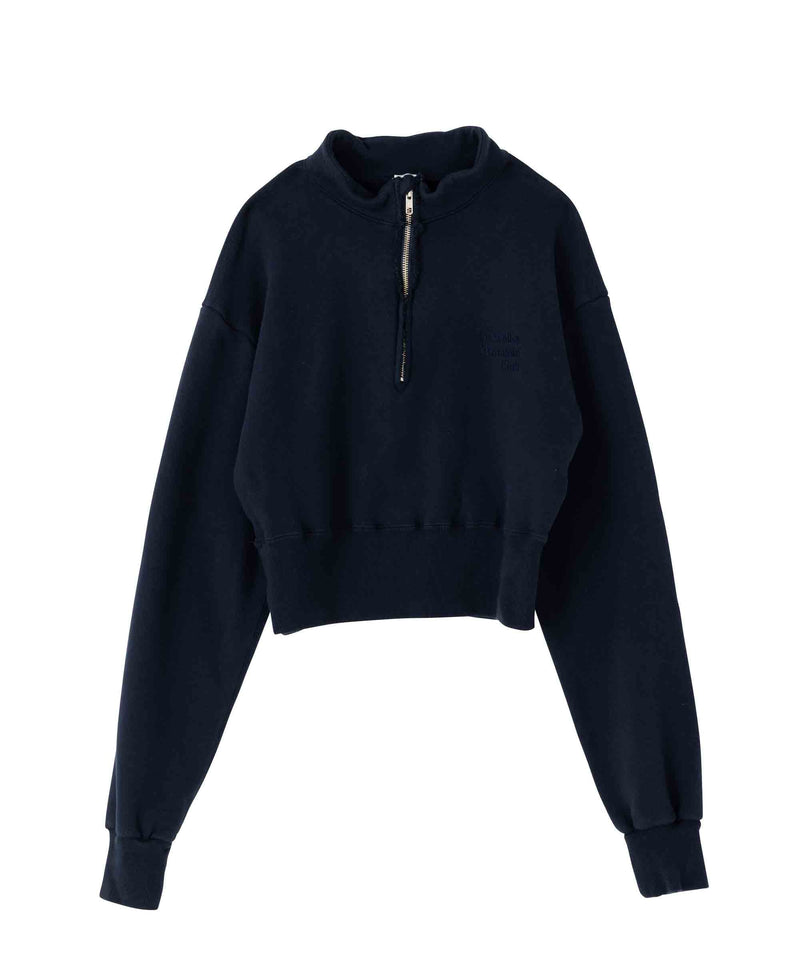 SEA Seavalley Mountain Club CROPPED HALF ZIP SWEAT TOPS