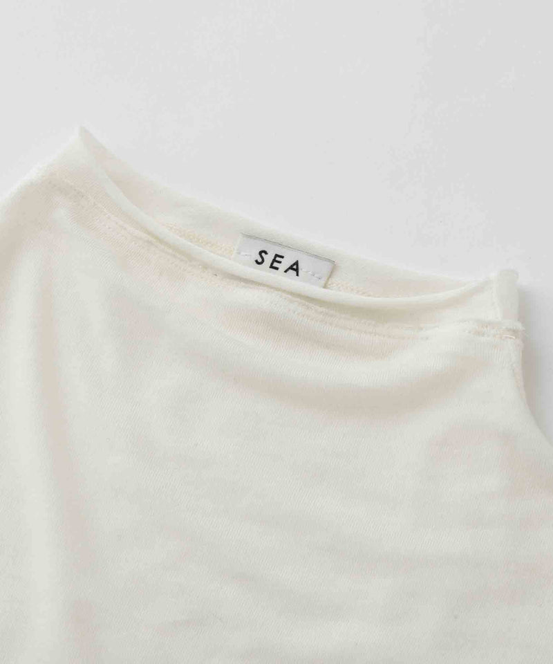 SEA SHEER L/S BOTTLE NECK TOPS