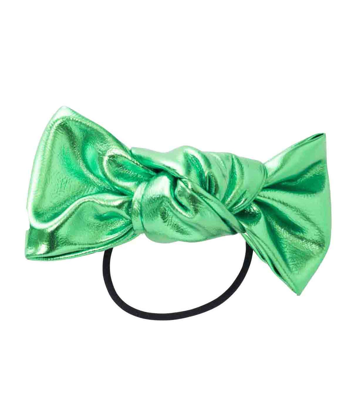 オーガンジーリボンヘアゴム エメラルドの海 SEA METALLIC RIBBON HAIR TIE