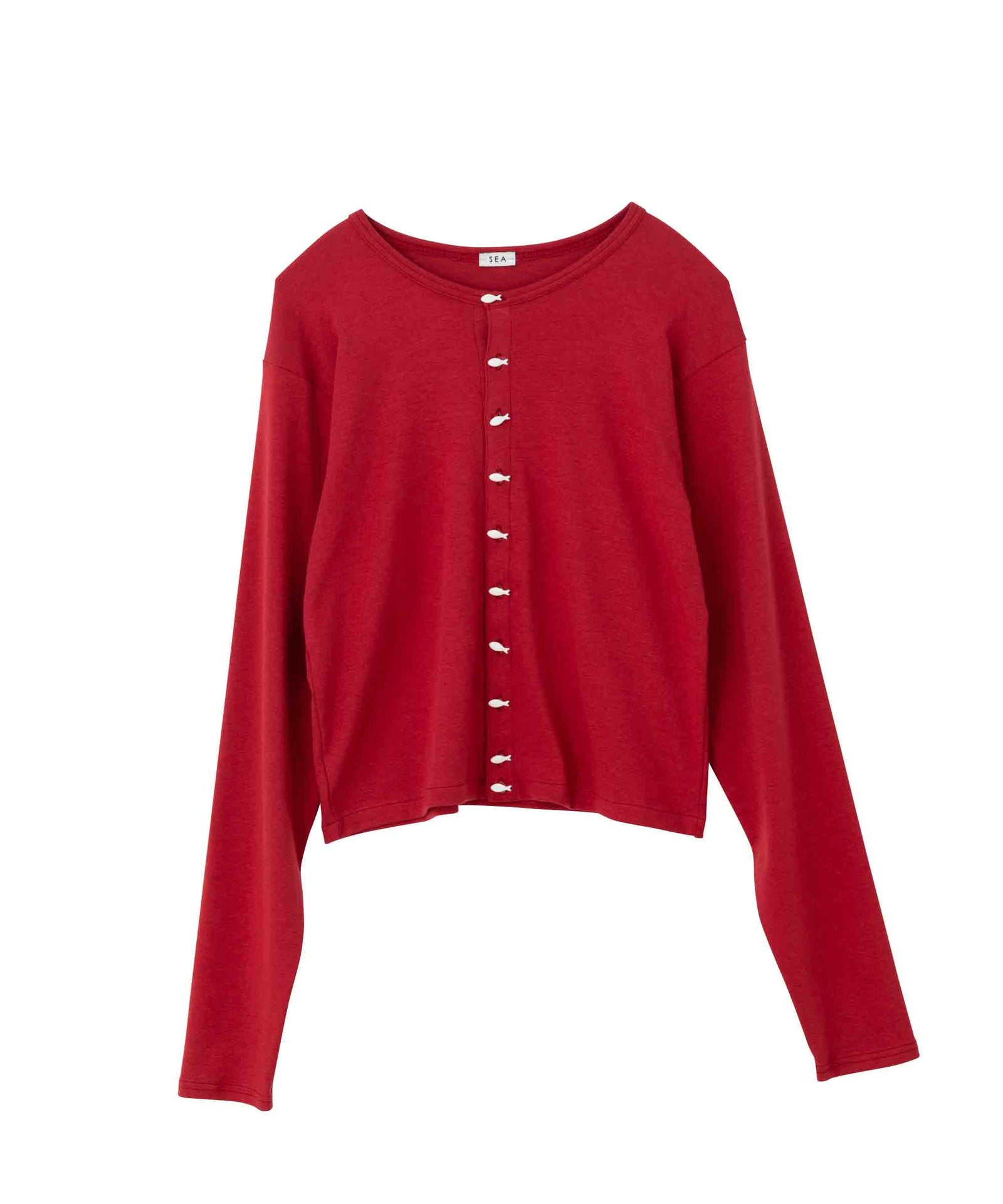 SEA - SEA サーディンボタン カットソーカーディガン SALE] SEA FRAISE SARDINE BUTTON CARDIGAN