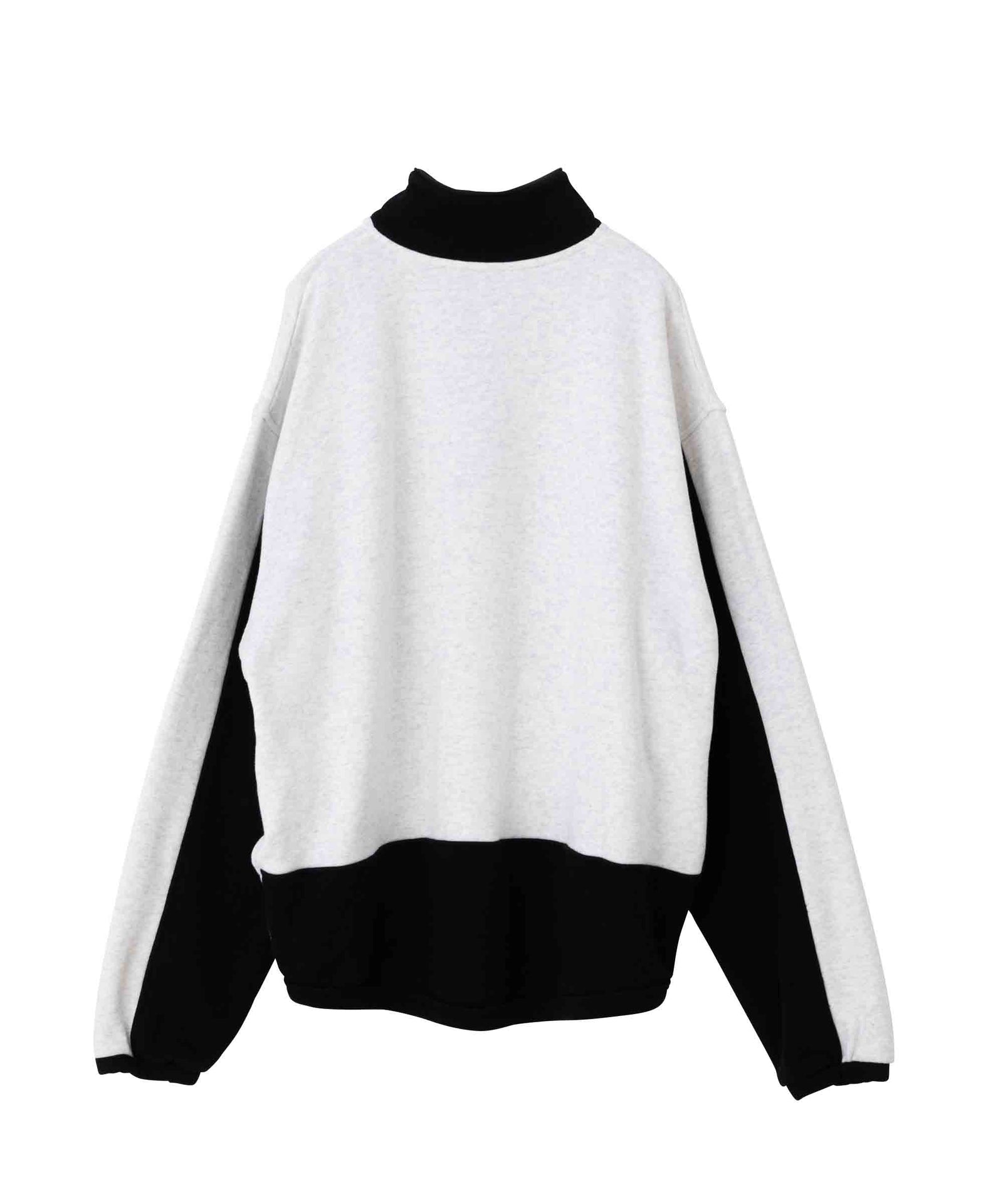 美品　PICONE CLUB　（II）　ハーフジップボーダー長袖カットソー　白黒 ピッコーネクラブ シャツ - 30代・40代・50代・60代からのゴルフ