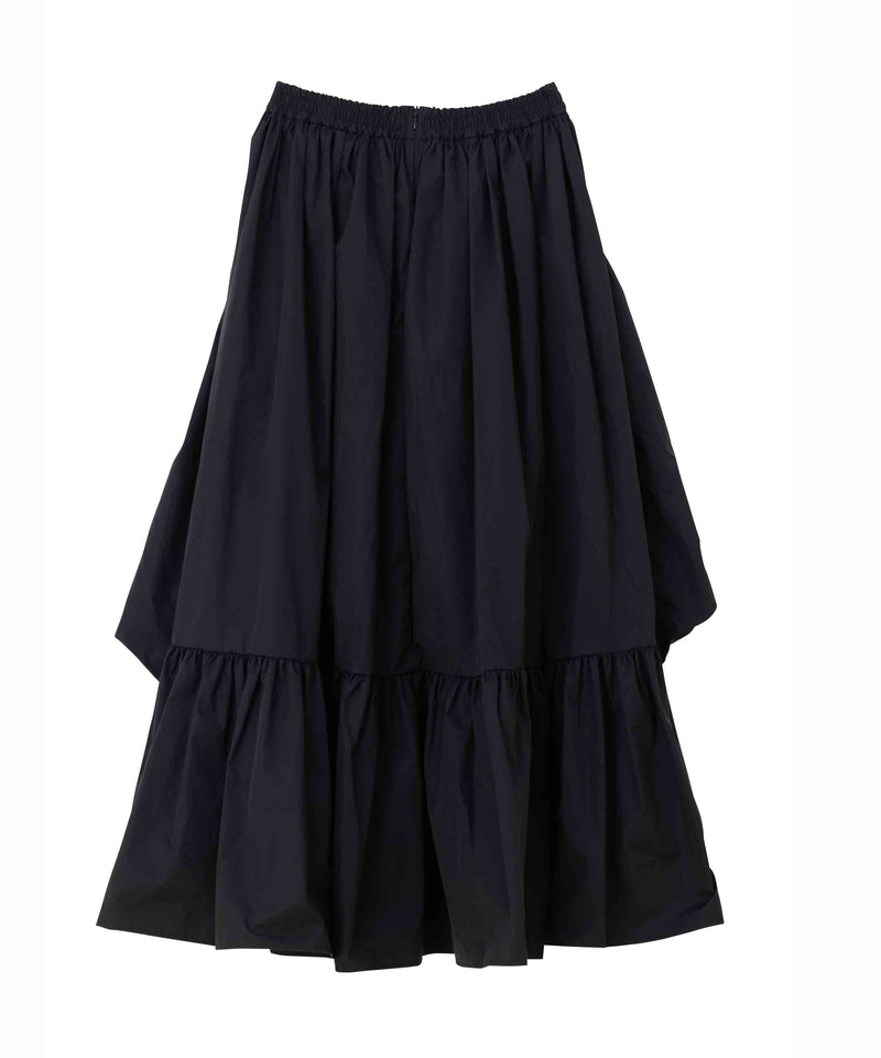 SEA TAFFETA VOLUME DRAPE SKIRT