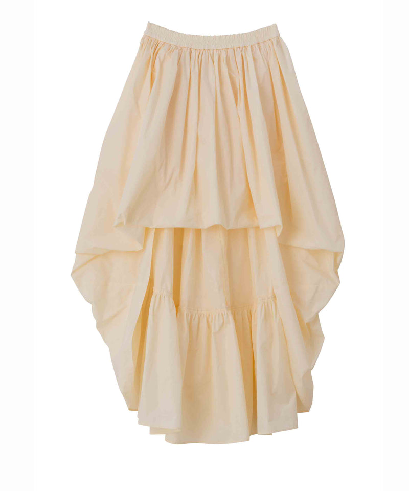 SEA TAFFETA VOLUME DRAPE SKIRT