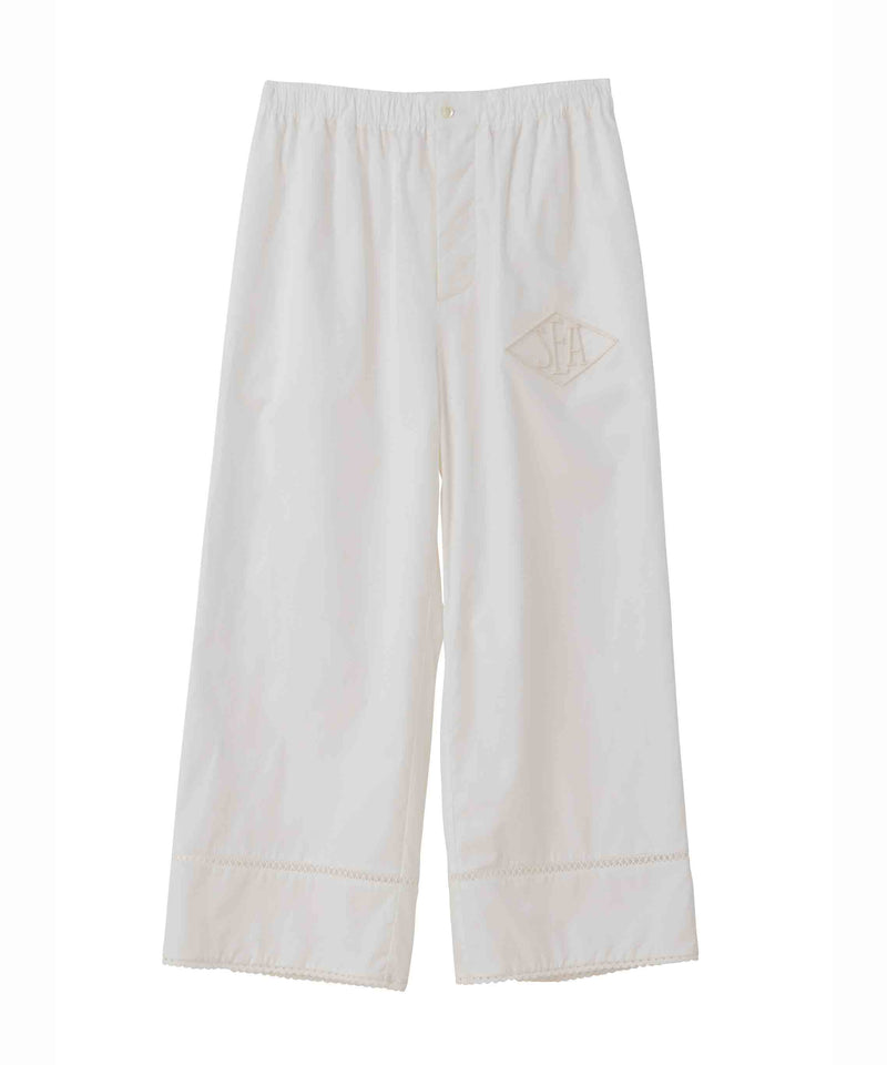 SEA EMBROIDERY LACE PANTS