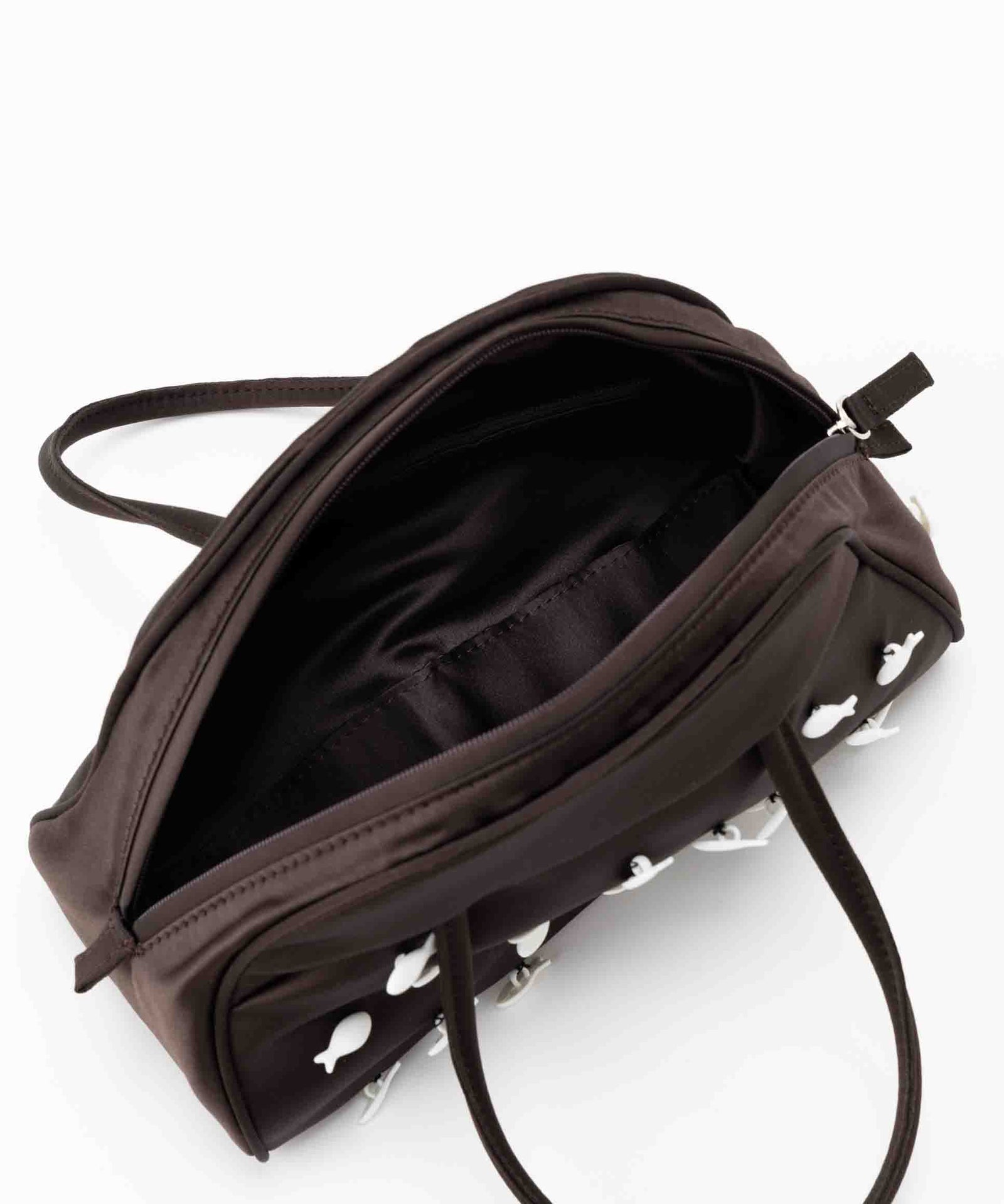 SEA SARDINE SATIN MINI BOSTON BAG