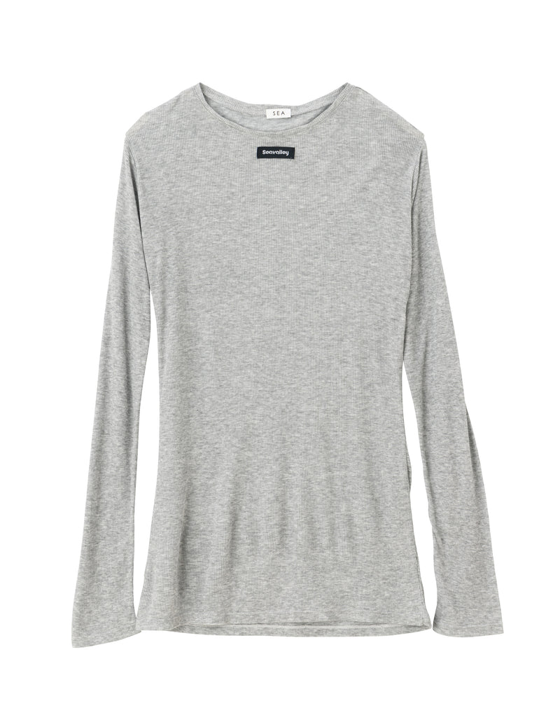 [PRE ORDER] SEA Seavalley SHEER RIBBED L/S TOPS