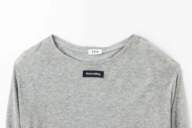 [PRE ORDER] SEA Seavalley SHEER RIBBED L/S TOPS