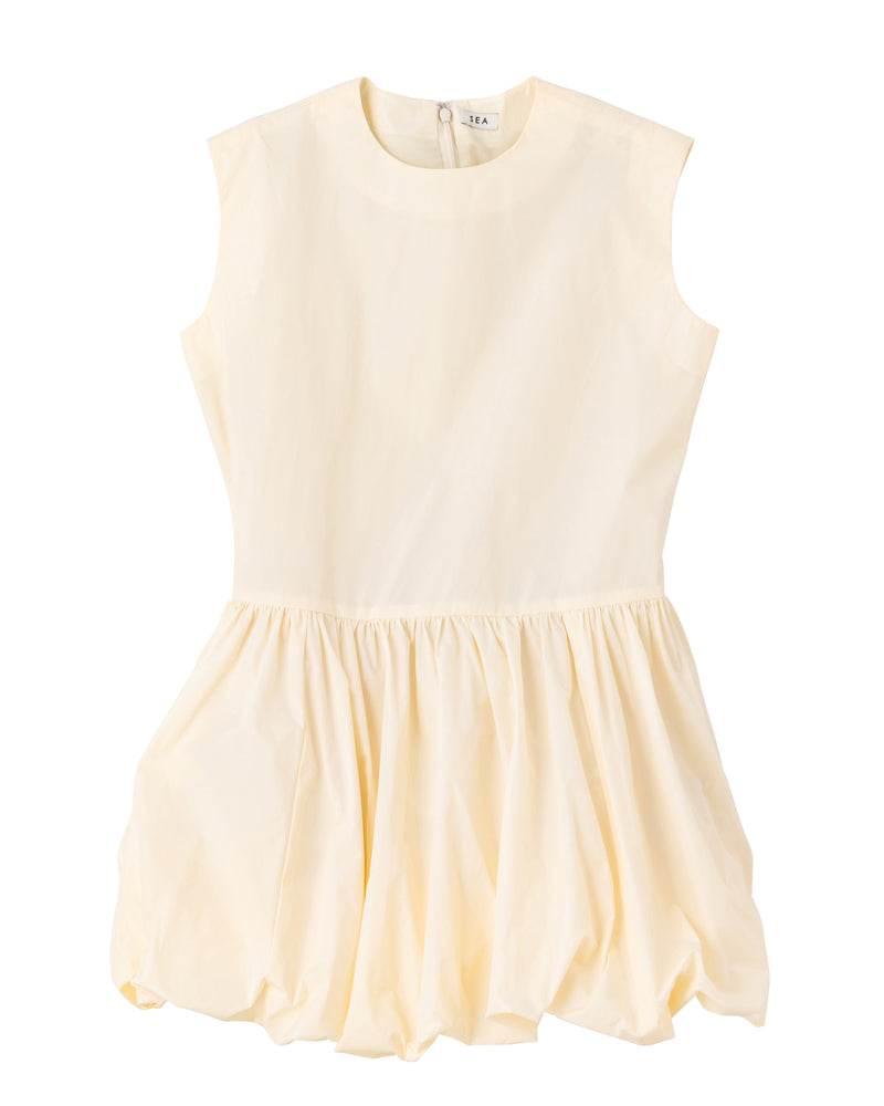 [PRE ORDER] SEA TAFFETA NOSLEEVE 2WAY BALLERINA DRESS