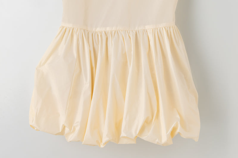 [PRE ORDER] SEA TAFFETA NOSLEEVE 2WAY BALLERINA DRESS