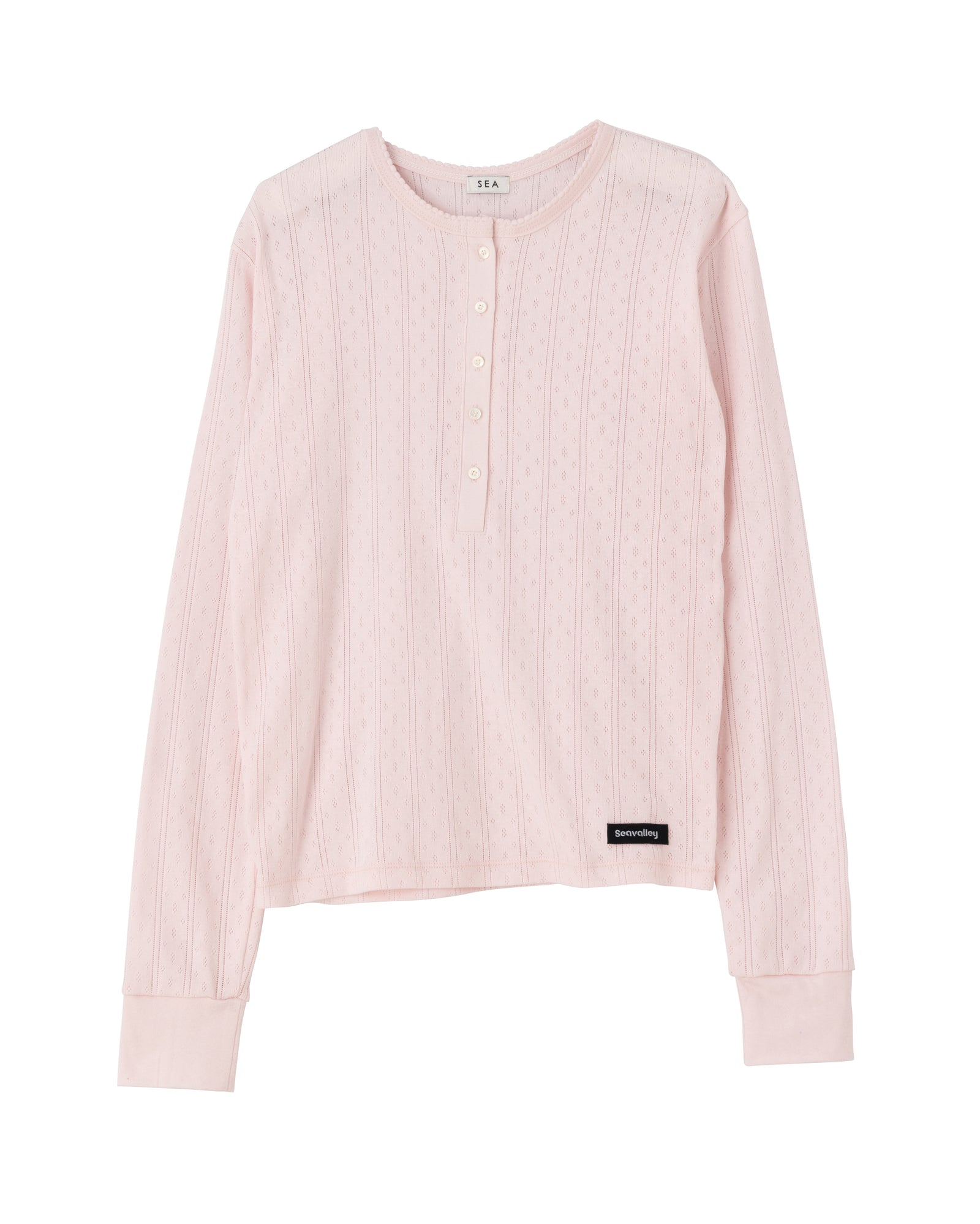 【美品】sea rie 新作！HENLEY NECK L/S TEE SEA HENLEY NECK L/S TEE