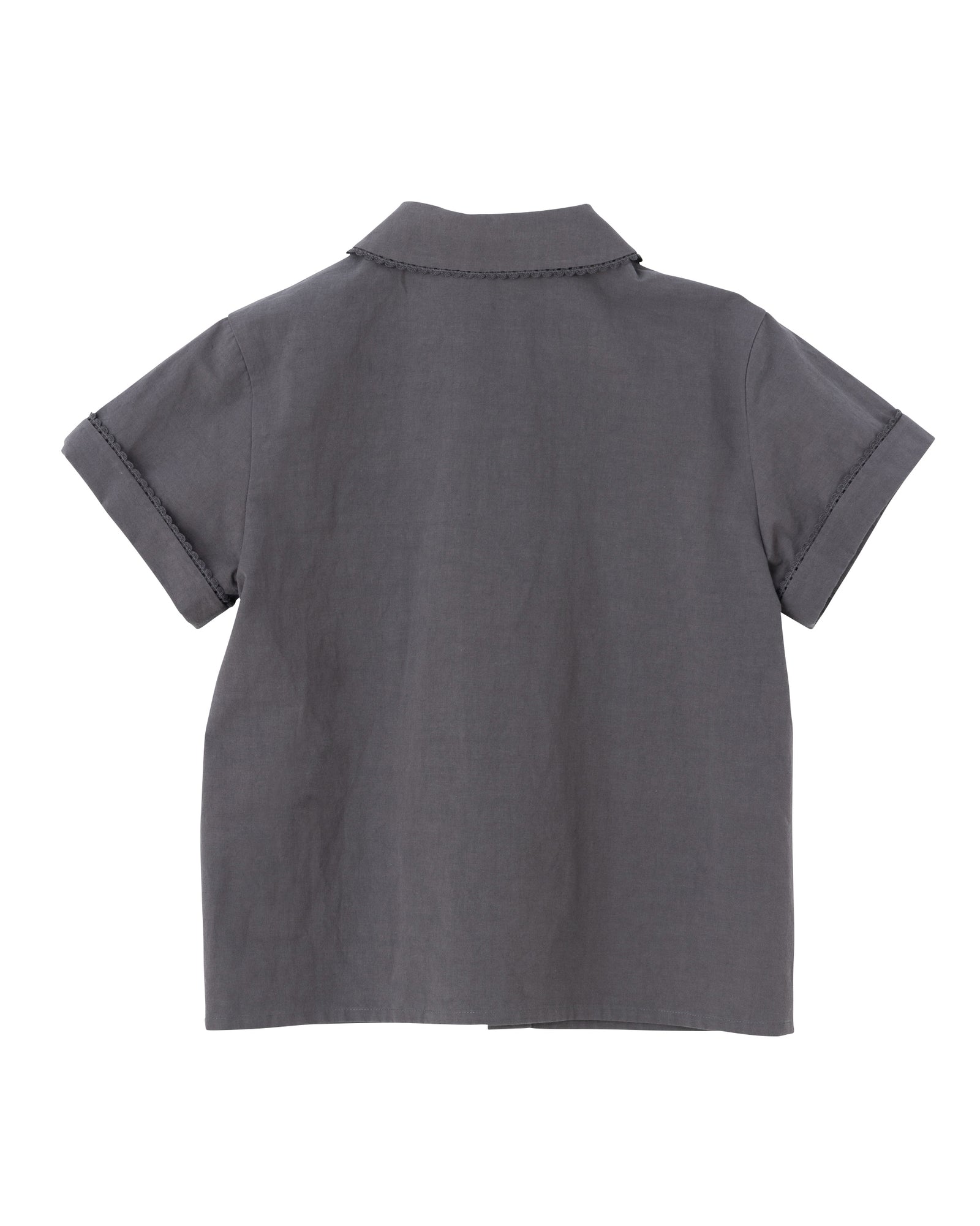 SEA コットンリネンラウンドカラーショートスリーブシャツ SEA COTTON LINEN ROUND COLLAR SHORT SLEEVE SHIRT
