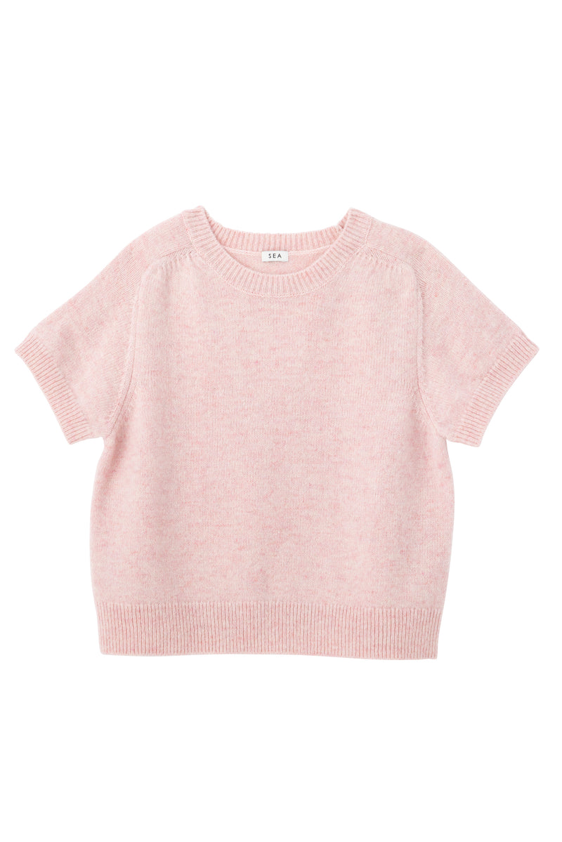 SEA SHETLAND WOOL HALF SLEEVE PULLOVER