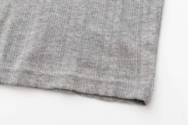SEA EYELET RIBBED BASEBALL RAGLAN L/S TEE