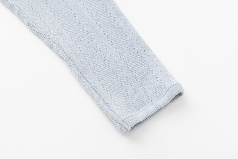 SEA EYELET RIBBED BASEBALL RAGLAN L/S TEE