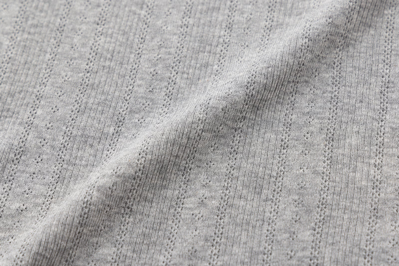 SEA EYELET RIBBED BASEBALL RAGLAN L/S TEE