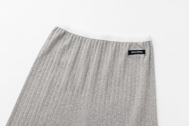 SEA FLORAL EYELET RIBBED LEGGINGS