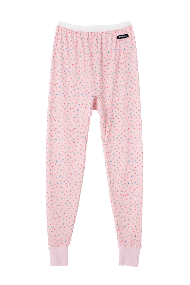 SEA FLORAL EYELET RIBBED LEGGINGS