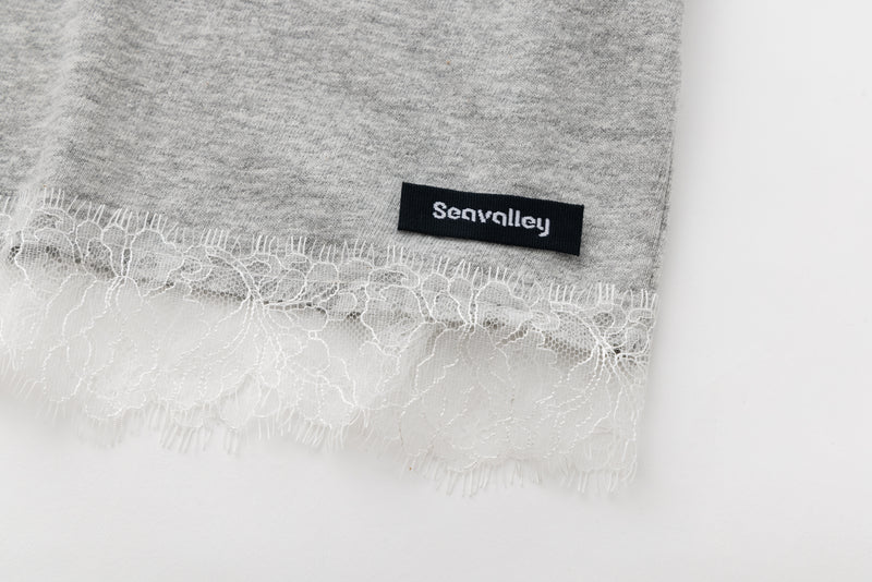 VINTAGE 88 DAMAGED SHORT LACE TEE – SEA