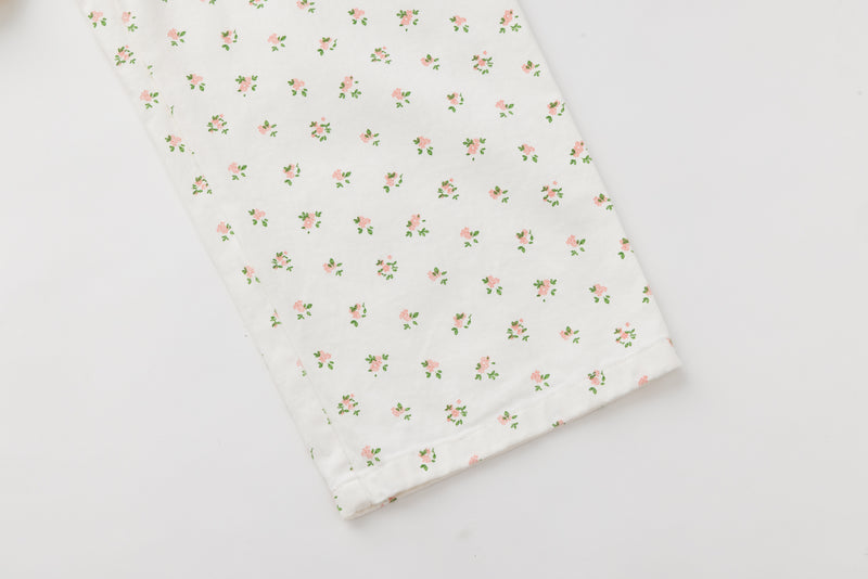 SEA FLORAL DENIM TROUSERS