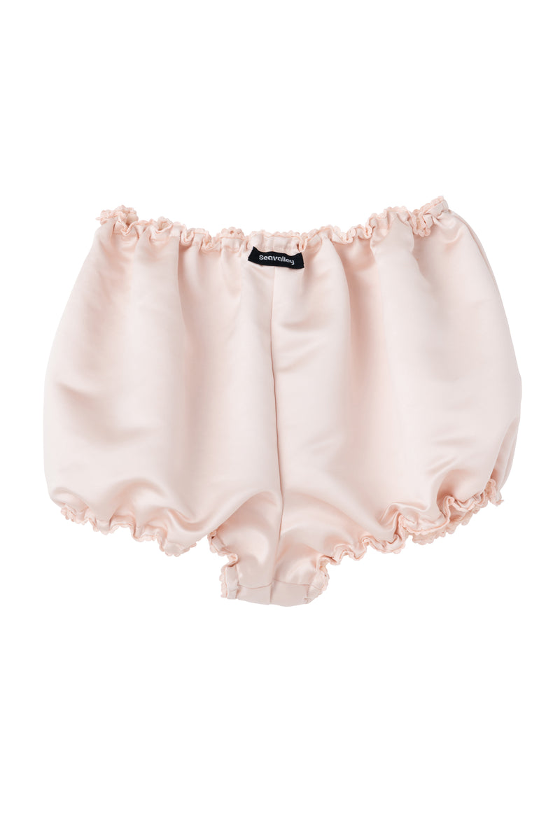 SEA HEAVY SATIN PUMPKIN SHORTS