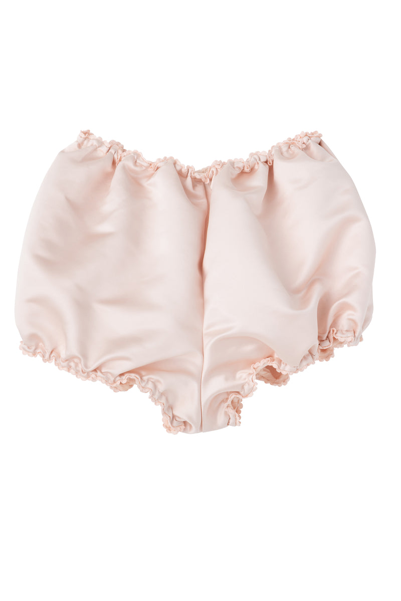 SEA HEAVY SATIN PUMPKIN SHORTS