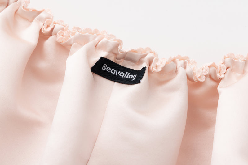 SEA HEAVY SATIN PUMPKIN SHORTS