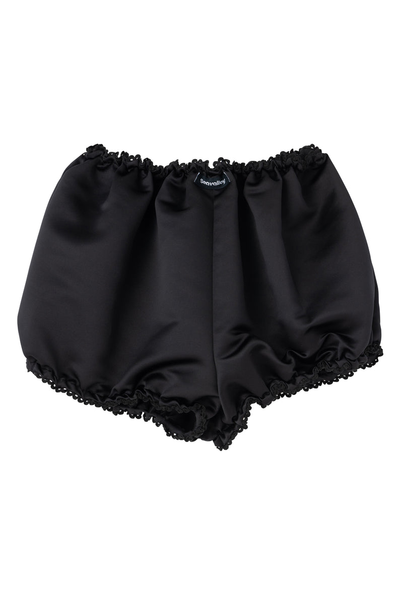 SEA HEAVY SATIN PUMPKIN SHORTS