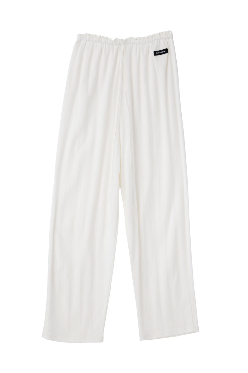SEA EYELET RIBBED COZY PANTS