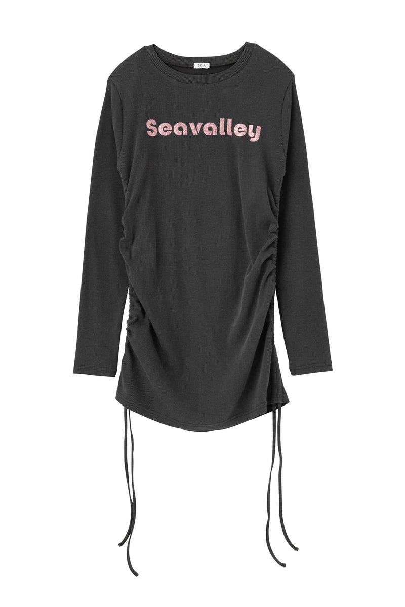 SEA SEAVALLEY GLITTER SHIRRING TOP