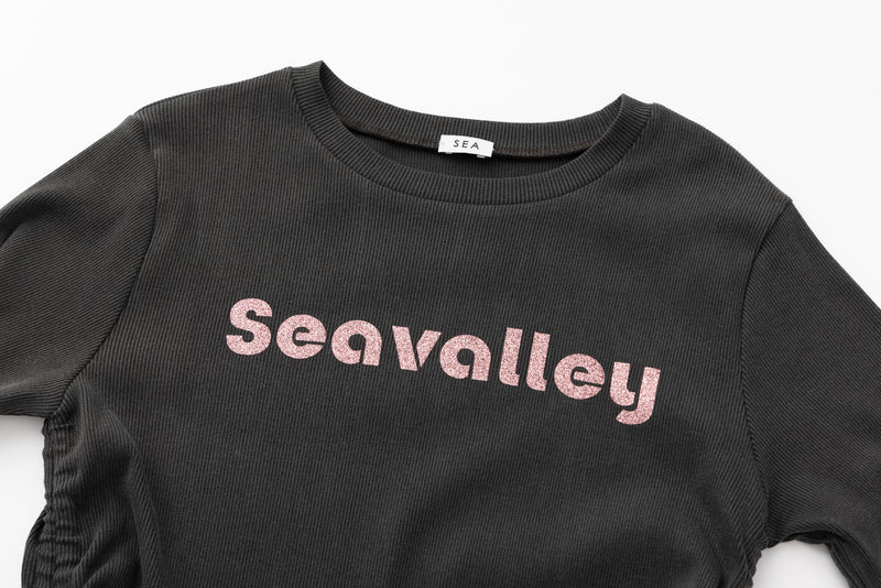 SEA SEAVALLEY GLITTER SHIRRING TOP