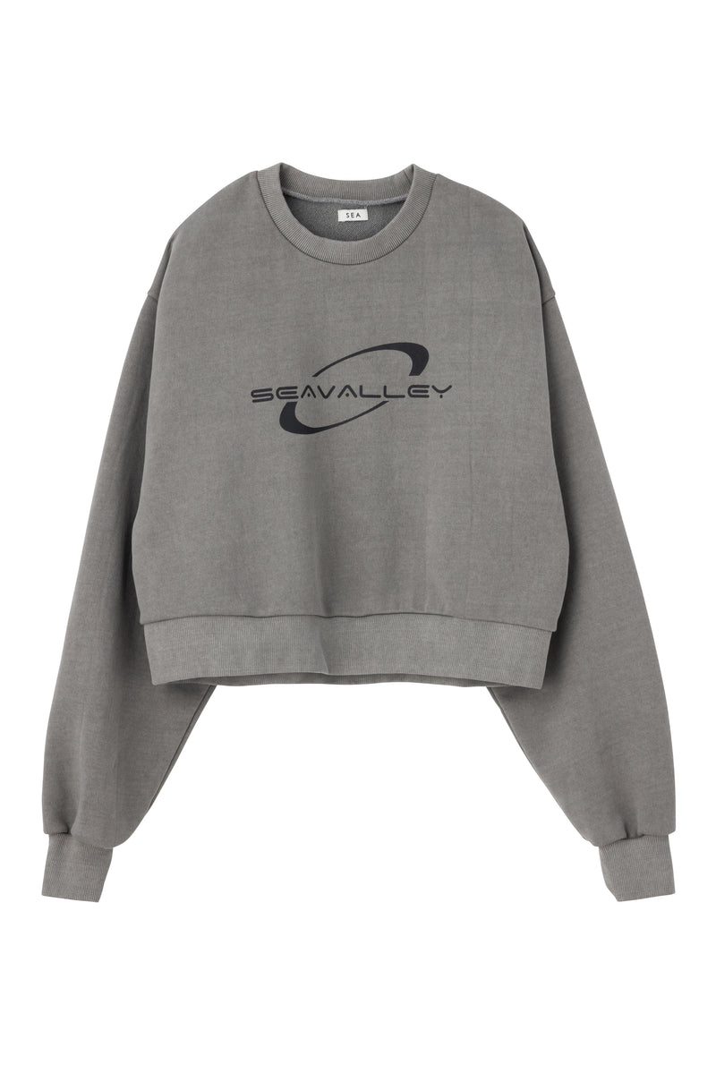 SEA SEAVALLEY FADED CREW NECK SWEAT