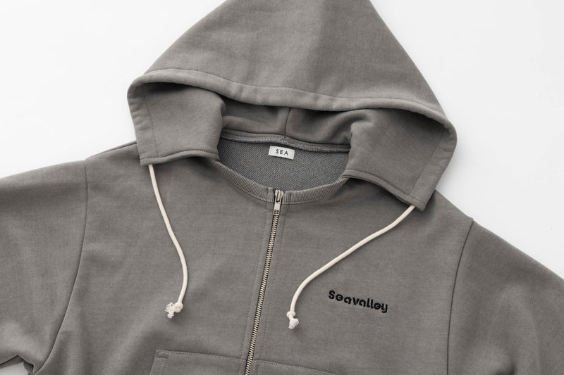SEAVALLEY FADED SWEAT ZIP HOODIE