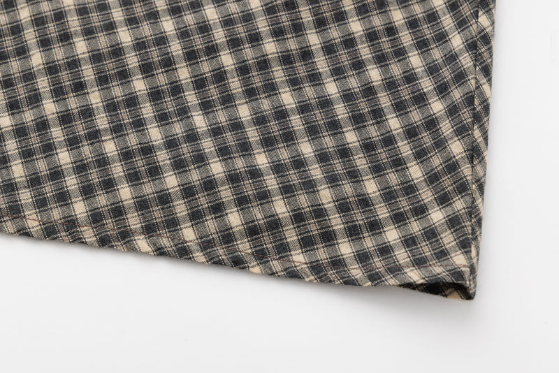 SEA CLASSIC CHECK BIAS FLARE SKIRT