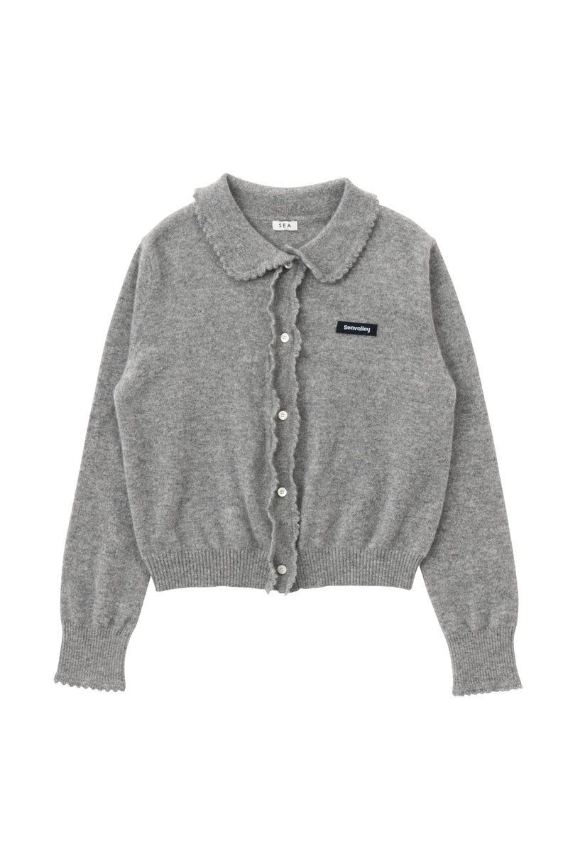 SEA CASHMERE FRILL KNIT CARDIGAN
