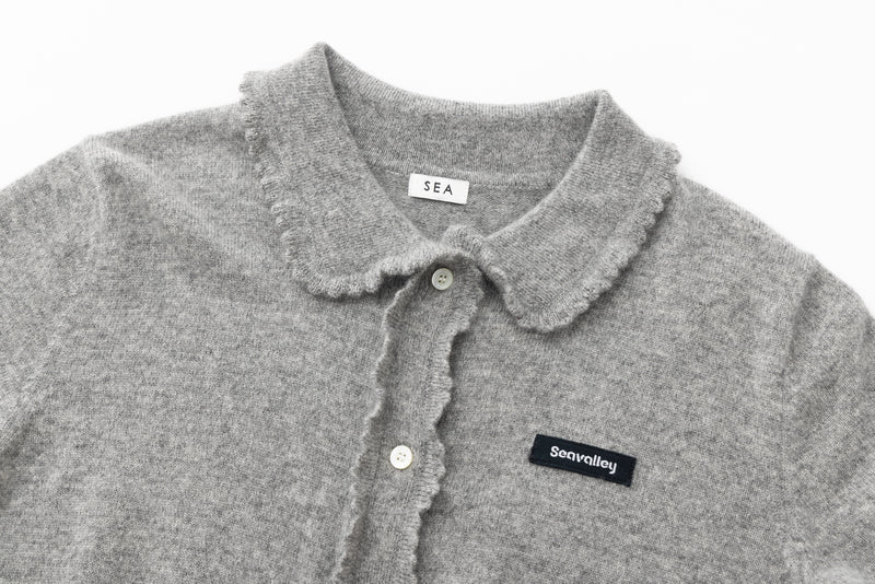SEA CASHMERE FRILL KNIT CARDIGAN