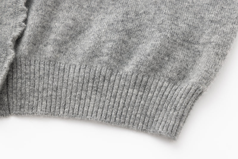 SEA CASHMERE FRILL KNIT CARDIGAN
