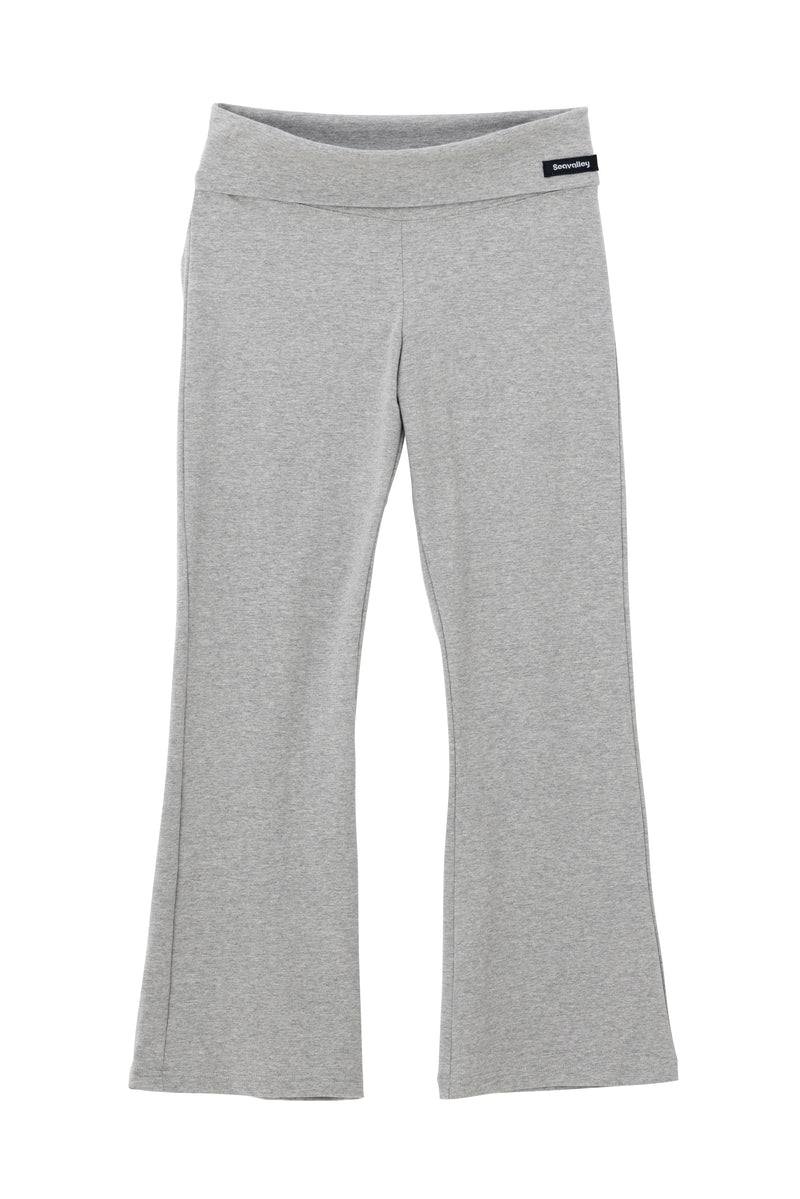 SEA FOLD-OVER WAIST CROPPED FLARE PANTS