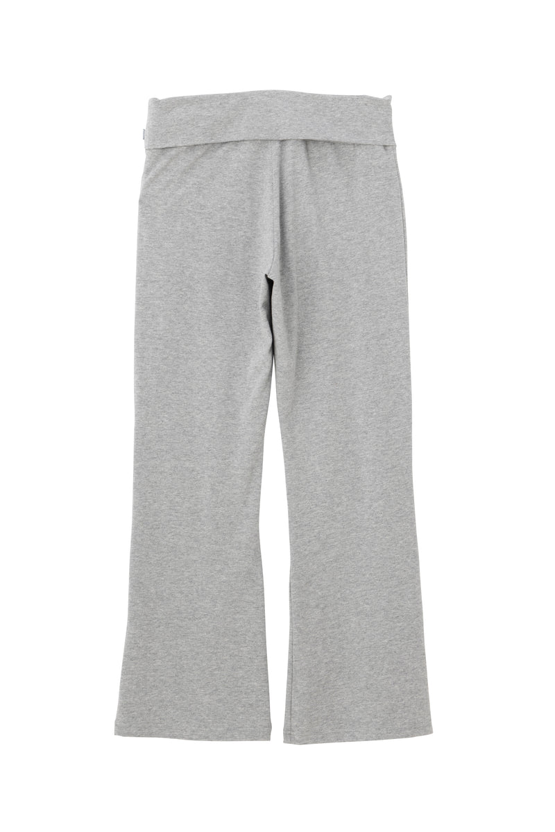 SEA FOLD-OVER WAIST CROPPED FLARE PANTS