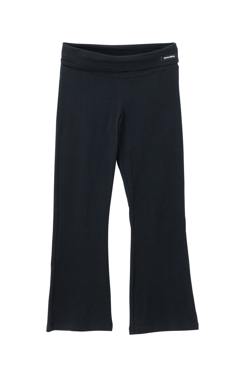 SEA FOLD-OVER WAIST CROPPED FLARE PANTS