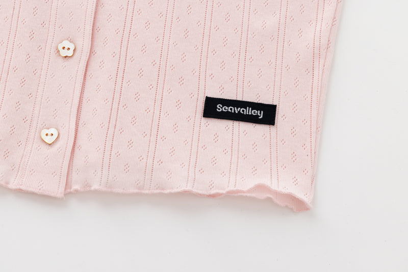 SEA EYELET FRAISE CARDIGAN