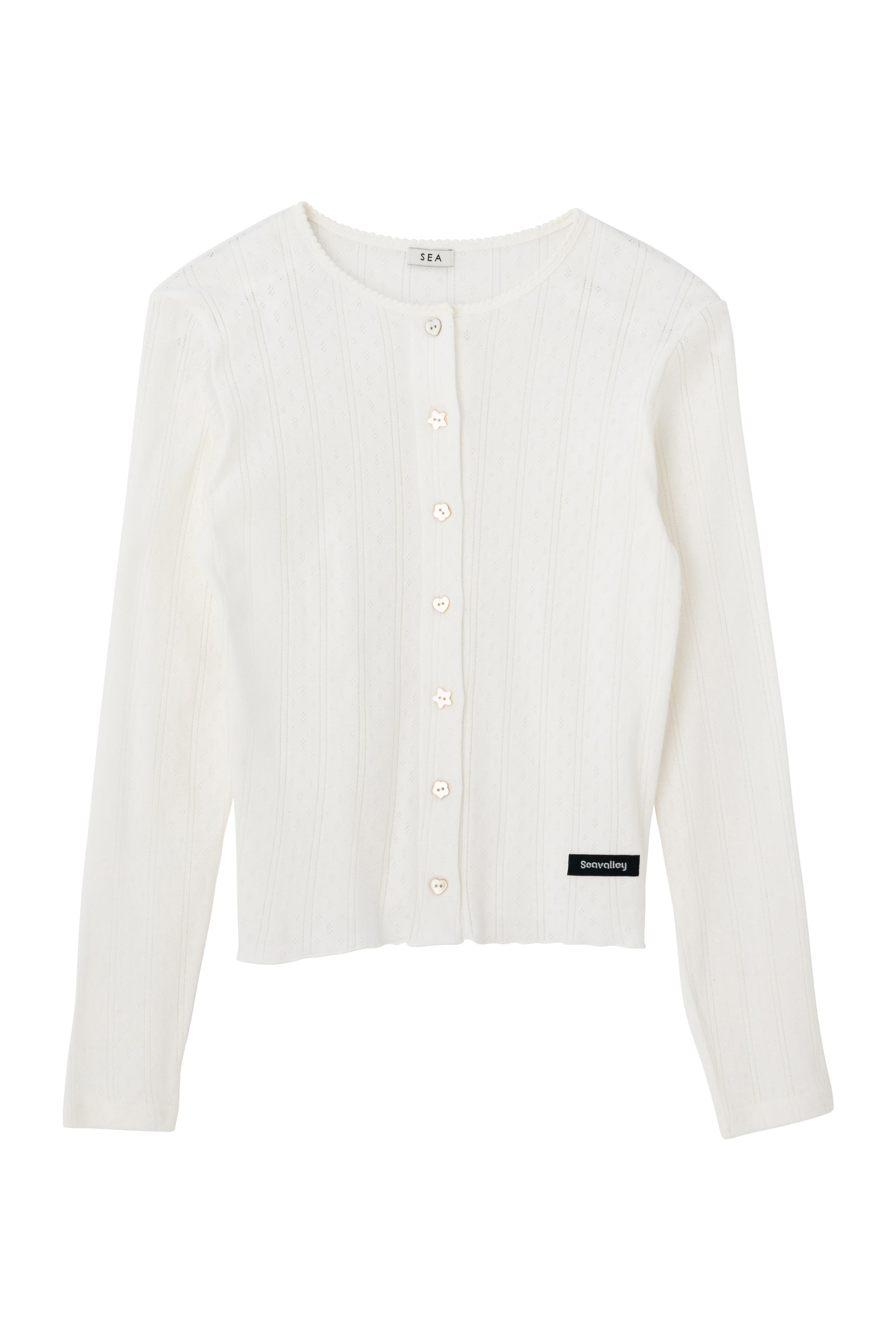 SEA EYELET FRAISE CARDIGAN