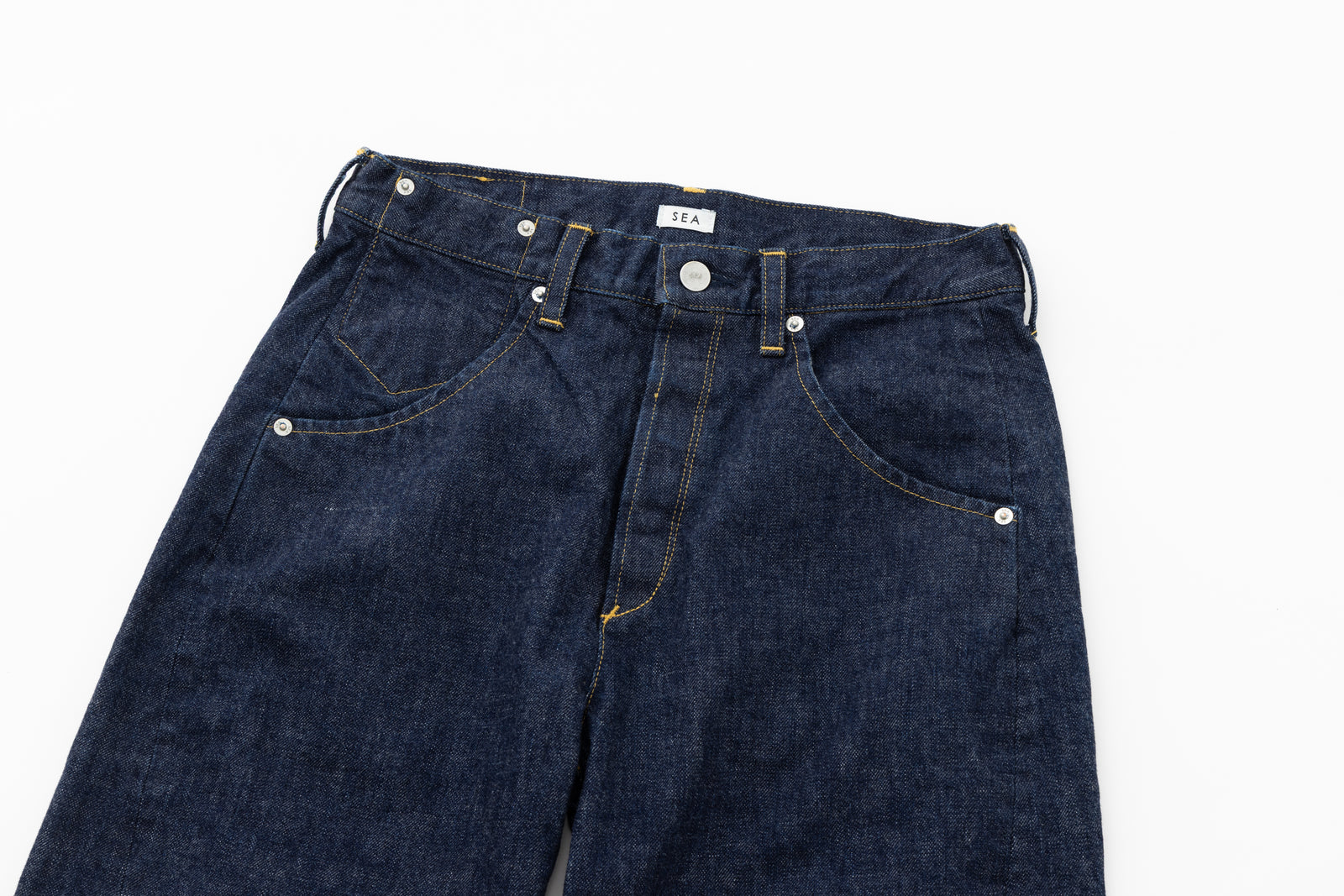 SEA 13oz 3D TWISTED DENIM PANTS