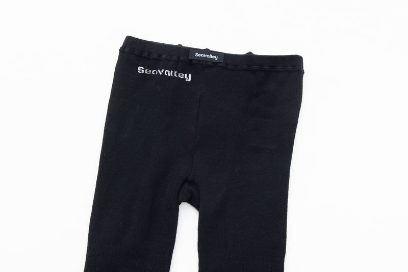SEA SEAVALLEY COTTON RIB KNIT TIGHTS