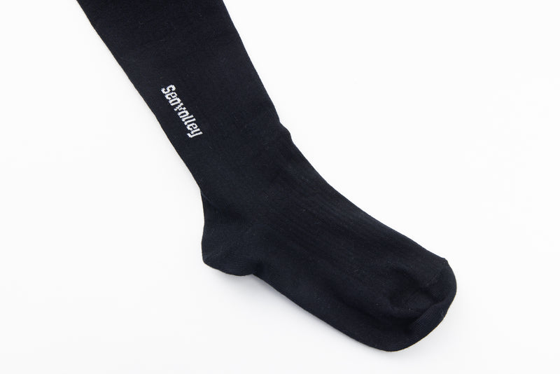 SEA SEAVALLEY COTTON RIB KNIT TIGHTS
