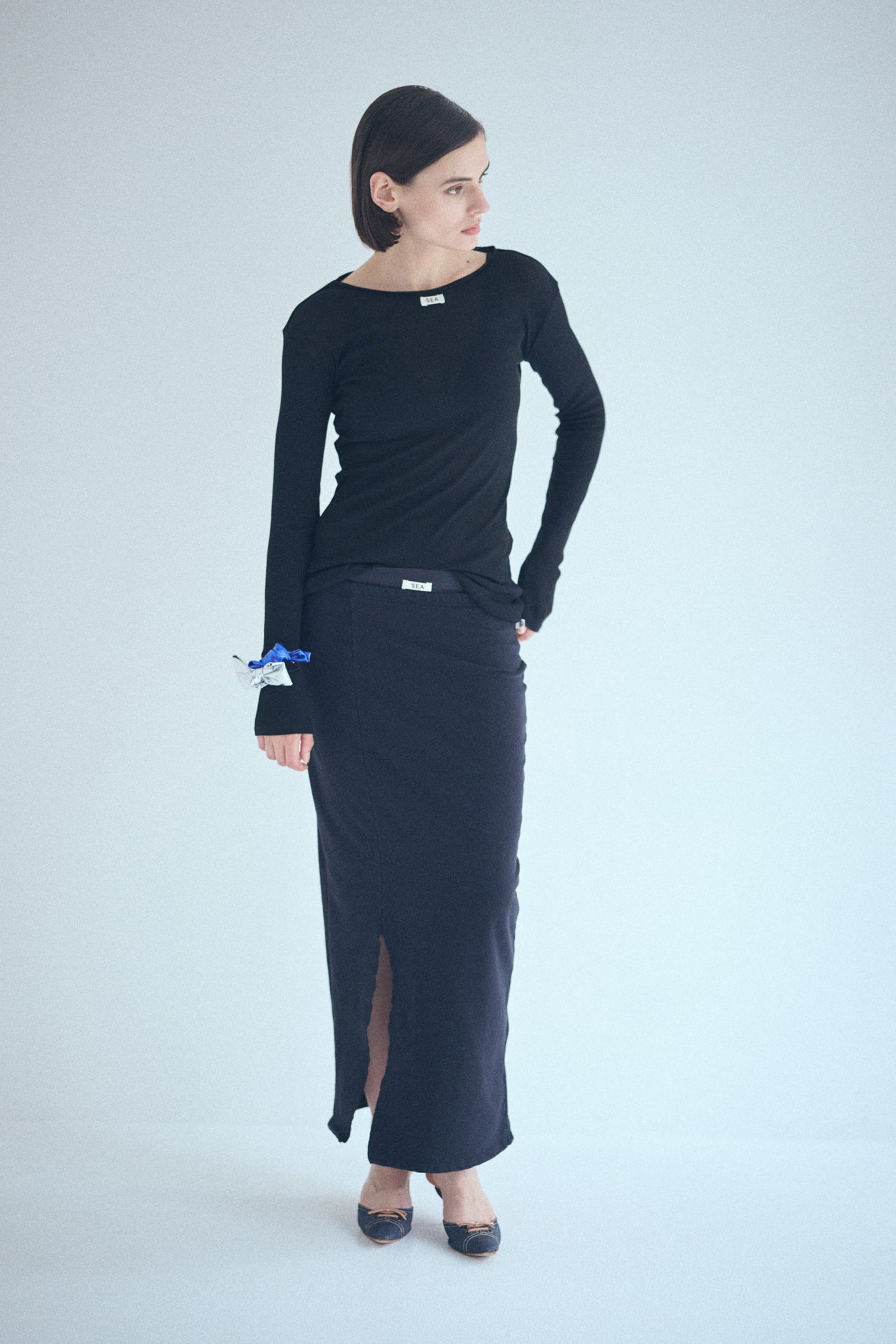 SEA SHEER RIBBED L/S TOPS 