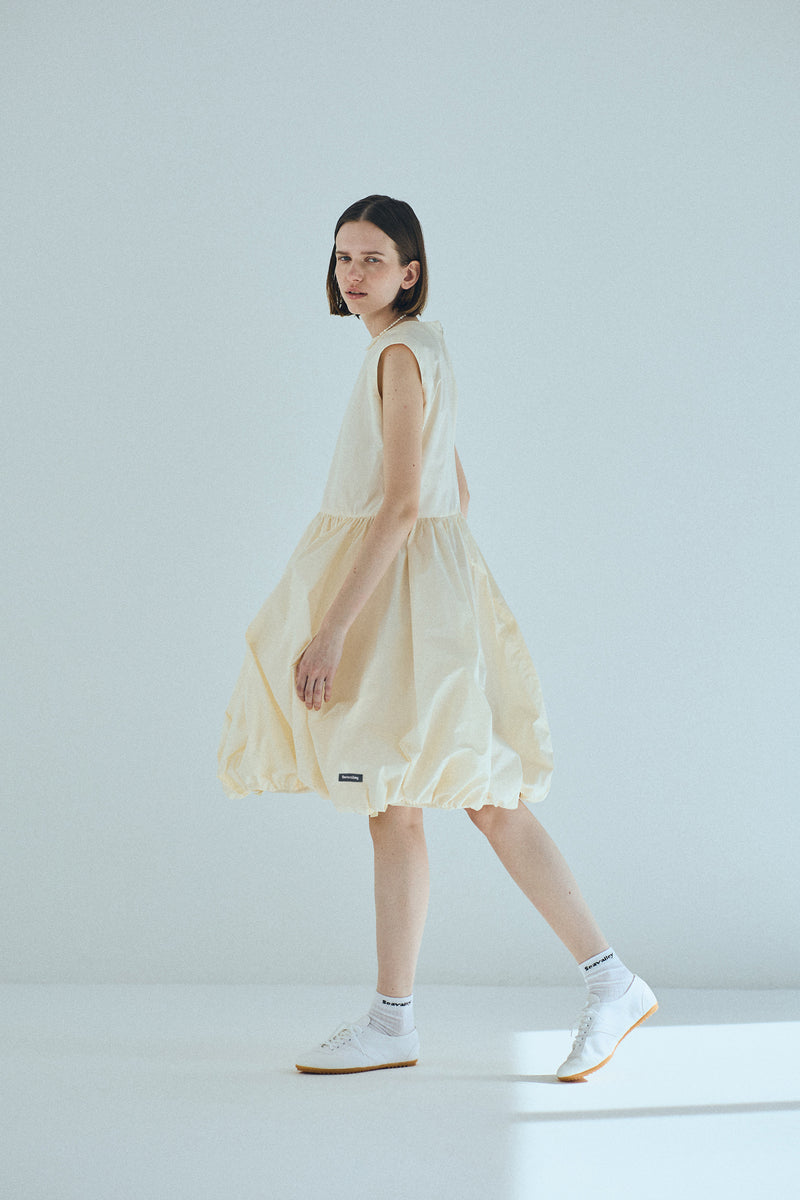 [PRE ORDER] SEA TAFFETA NOSLEEVE 2WAY BALLERINA DRESS
