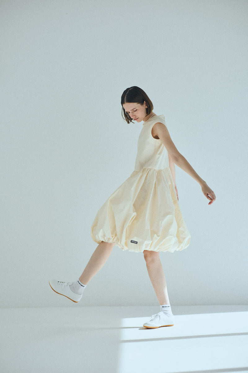 [PRE ORDER] SEA TAFFETA NOSLEEVE 2WAY BALLERINA DRESS