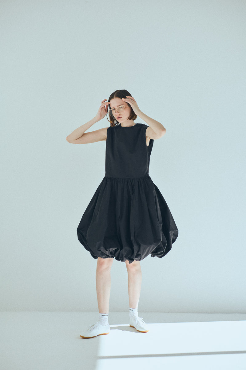 [PRE ORDER] SEA TAFFETA NOSLEEVE 2WAY BALLERINA DRESS