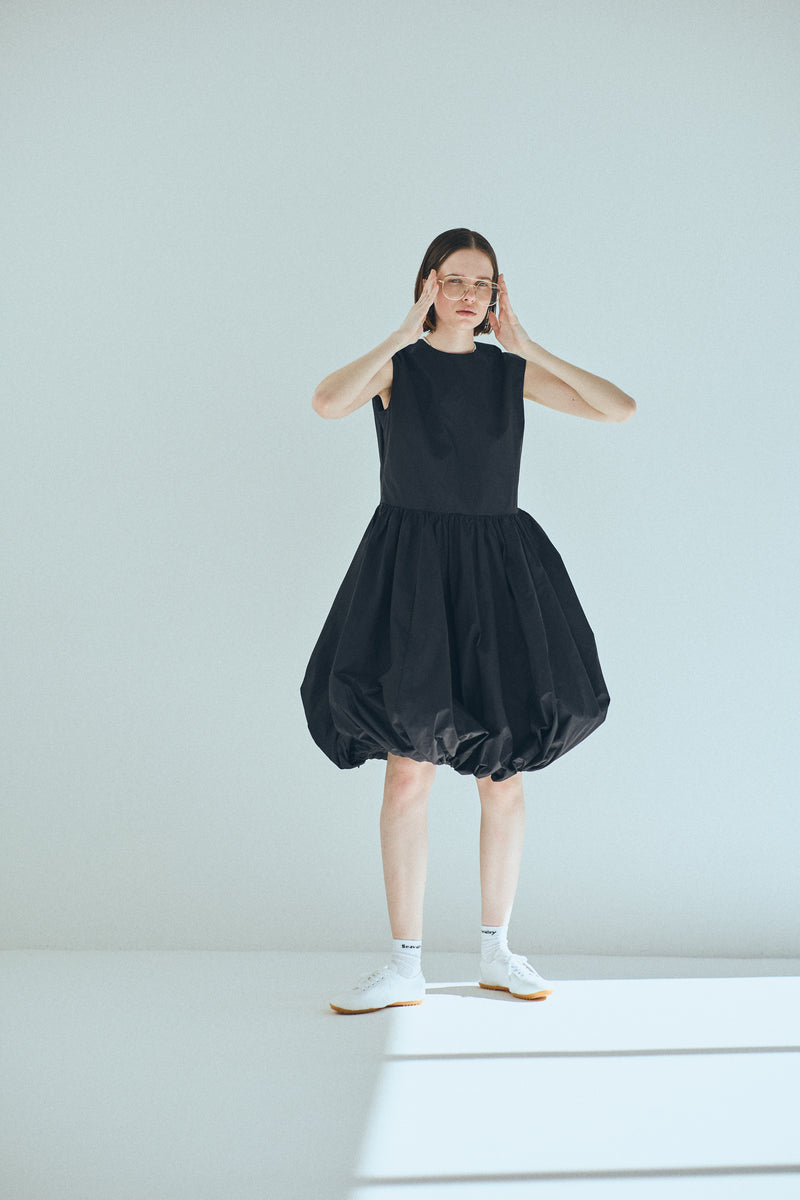 [PRE ORDER] SEA TAFFETA NOSLEEVE 2WAY BALLERINA DRESS